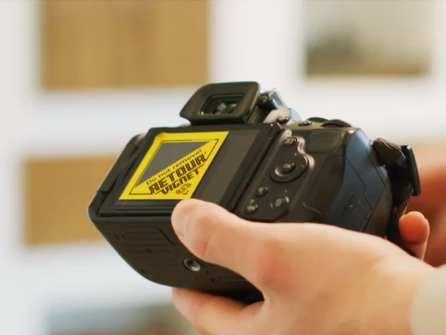 retourvignet doos inpakken